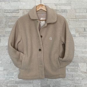 Uniqlo Tan Teddy Jacket